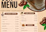 design premium coffee shop menu